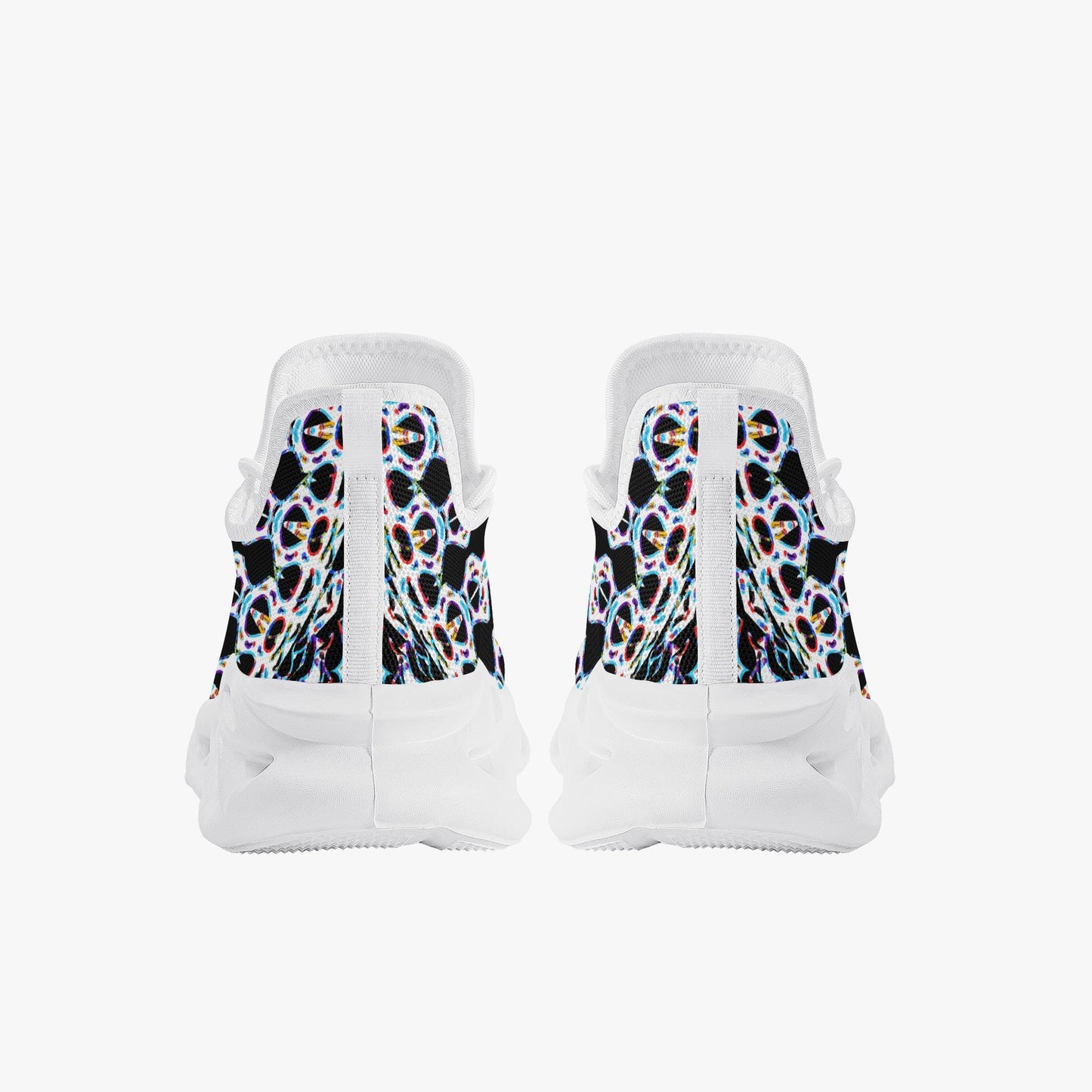 Web Wave Bounce Mesh Knit Sneakers - White