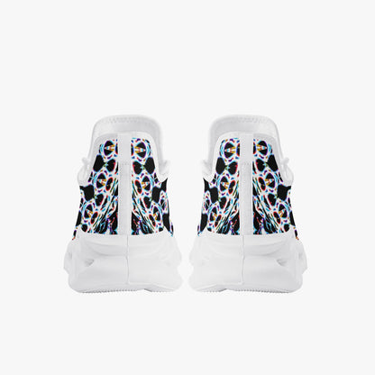 Web Wave Bounce Mesh Knit Sneakers - White