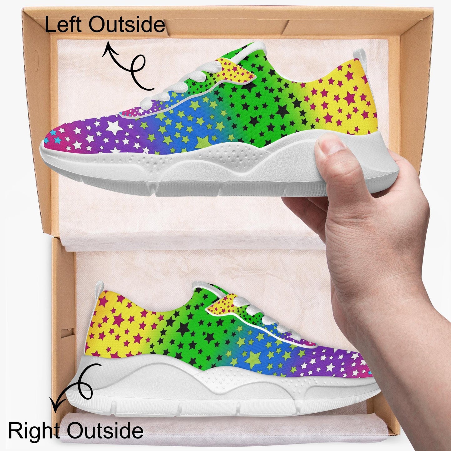 Stars Rainbow Women's Running Shoes