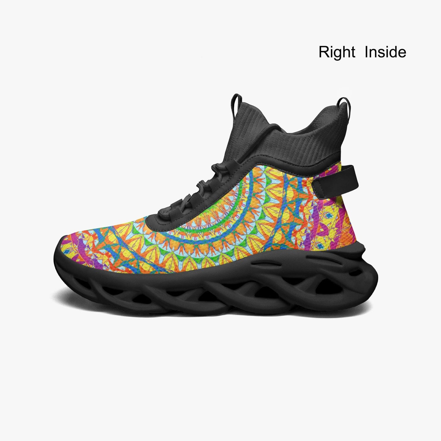 Heavenly Stylish High-top Bounce Mesh Knit Sneakers