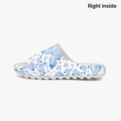 Blue Butterflies In White Slides