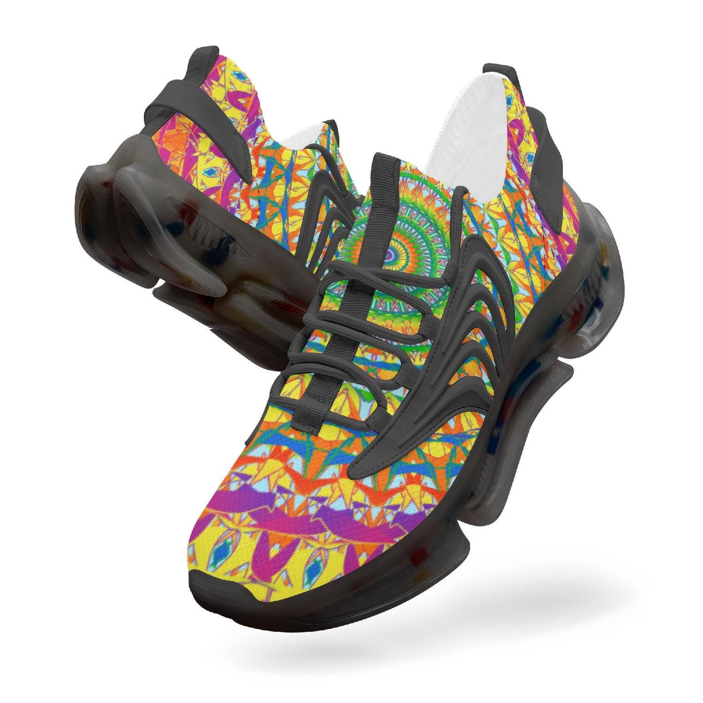 Heavenly Stylish Wings Style Bounce Mesh Knit Sneakers