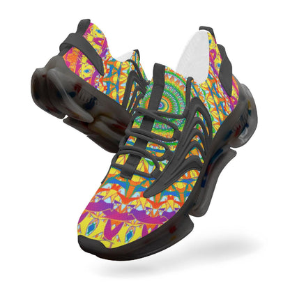 Heavenly Stylish Wings Style Bounce Mesh Knit Sneakers