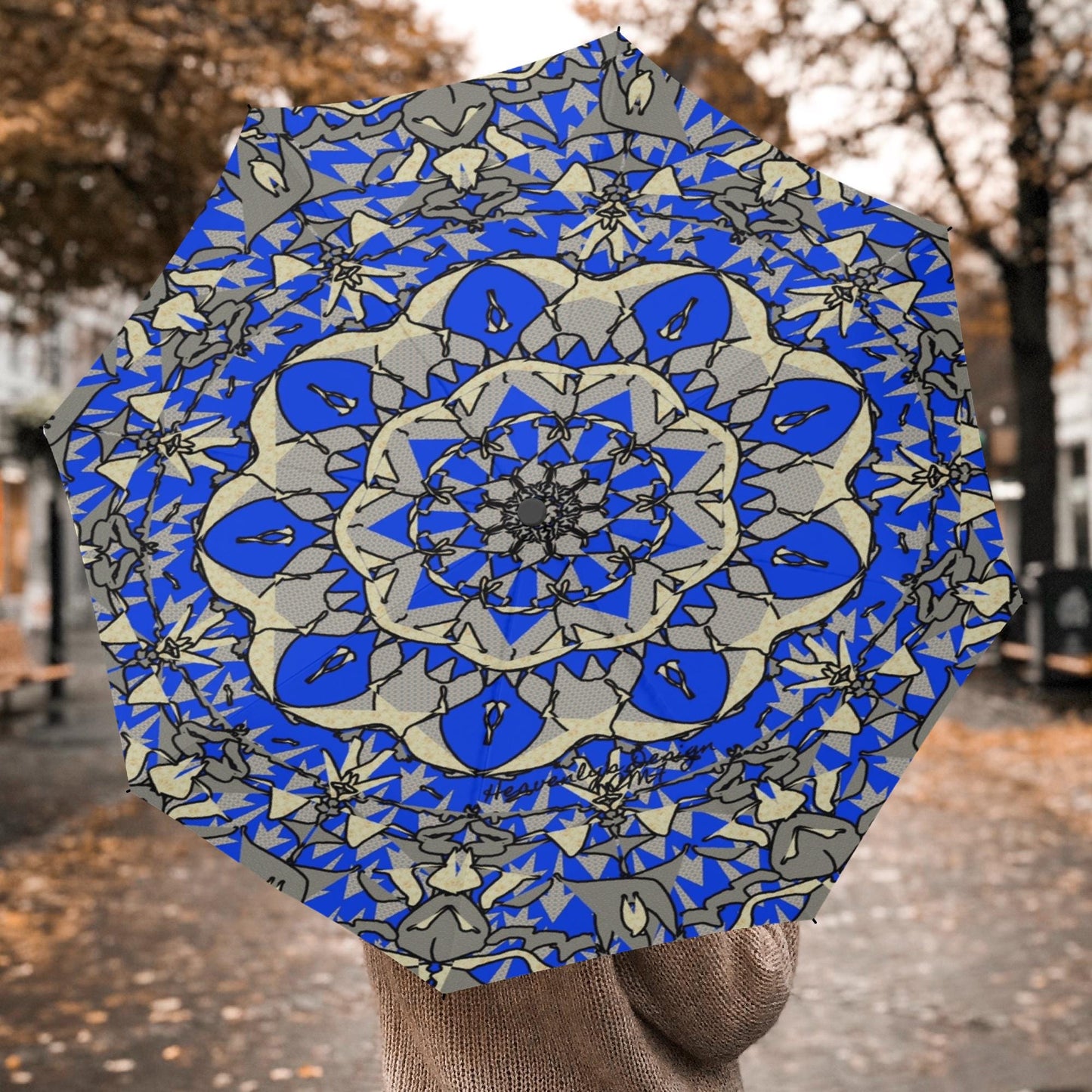 Blue Breeze Automatic Folding Umbrella