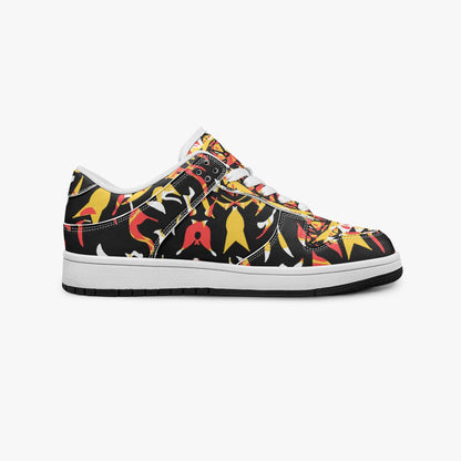 Grace Blossom Dunk Stylish Low-Top Leather Sneakers
