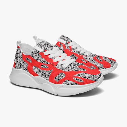 Skulls In Red Women's Running Shoes