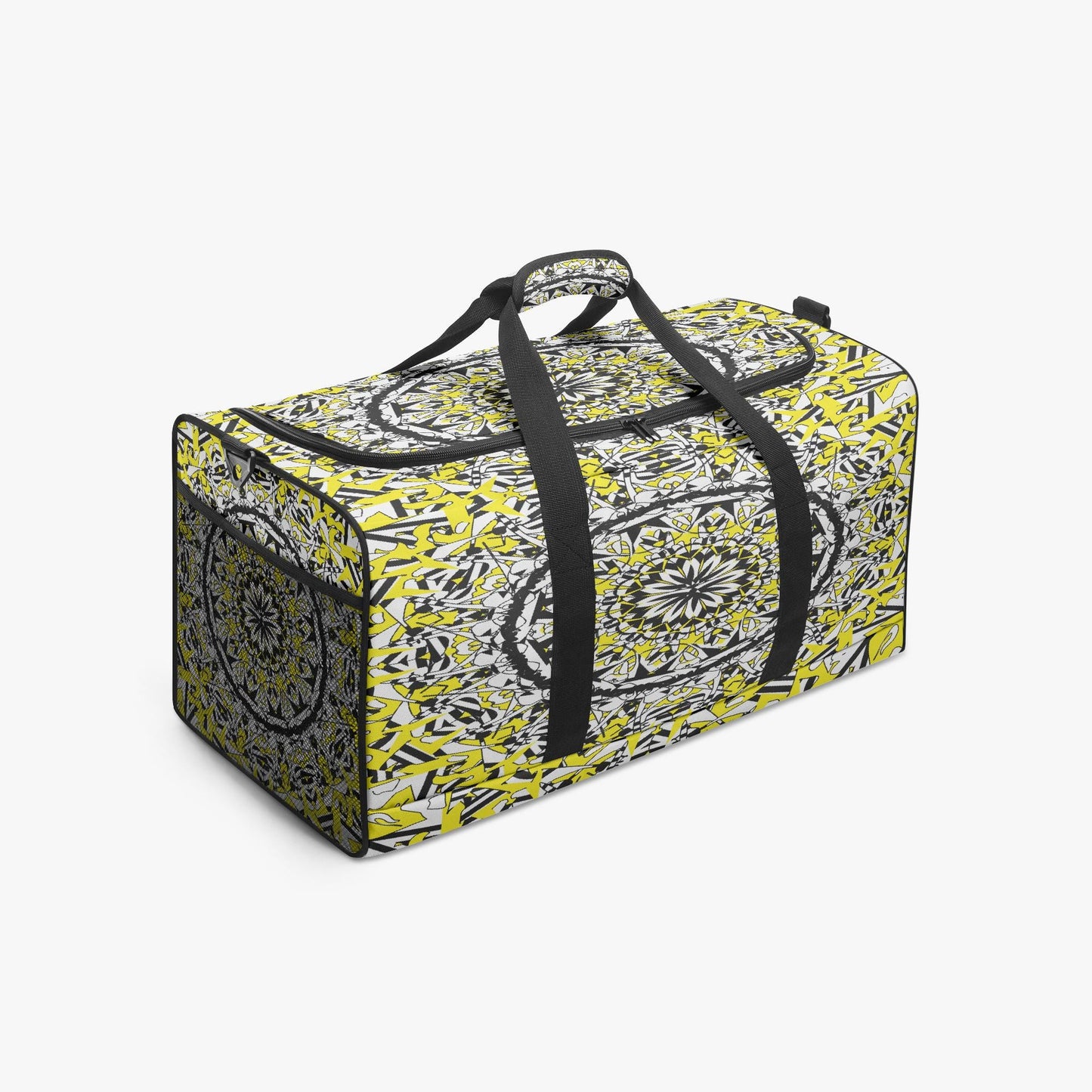 Flower Bloom In Yellow Duffel Bag