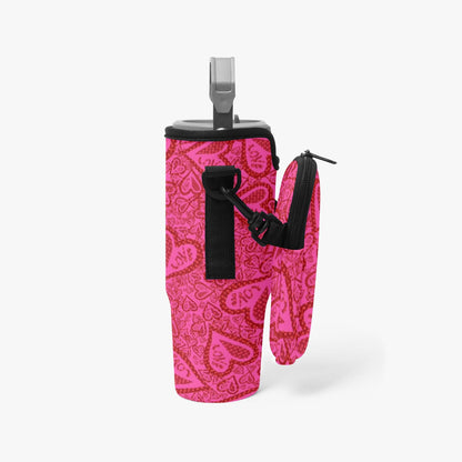 Hearts Of Love Tumbler Sleeve with Phone Holder