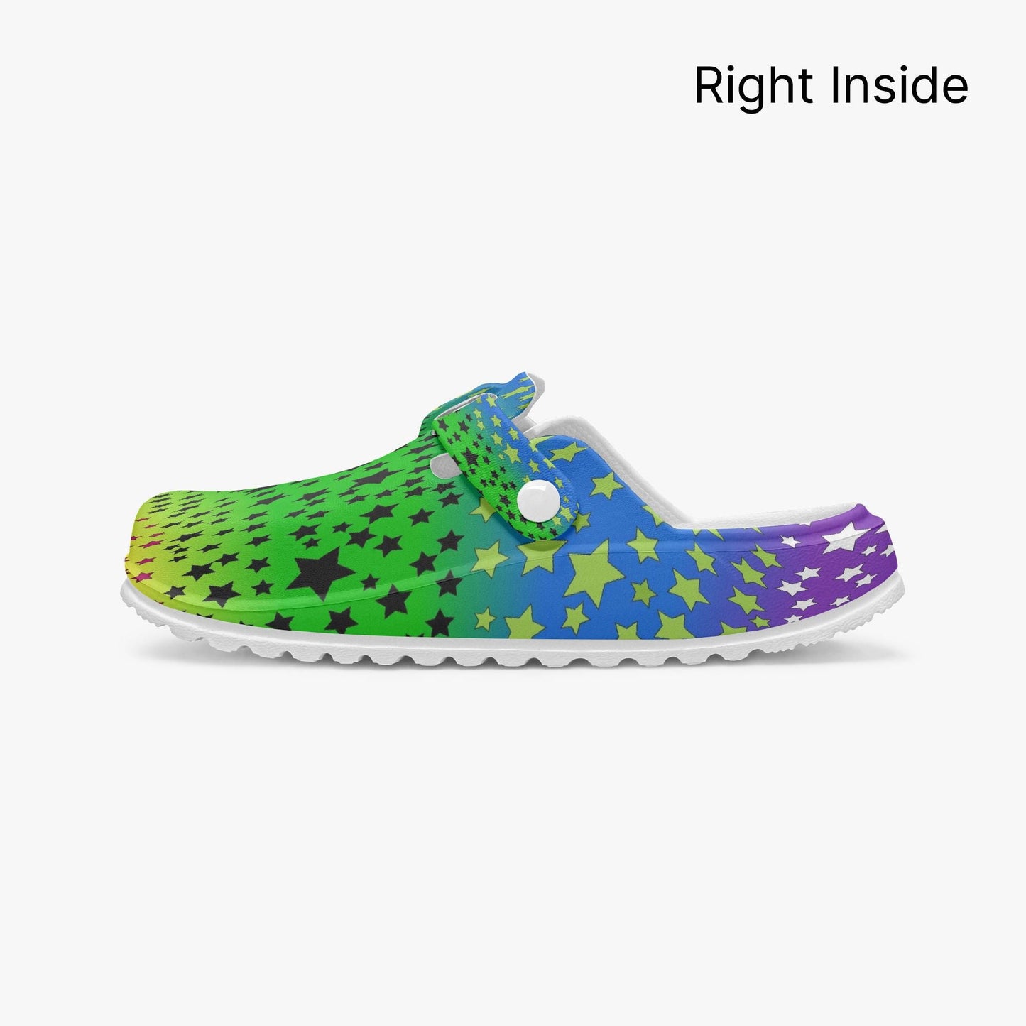 Stars In Rainbow EVA Nurse Clogs