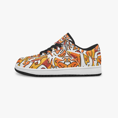 Heavenly Cross Stylish Low-Top Leather Sneakers