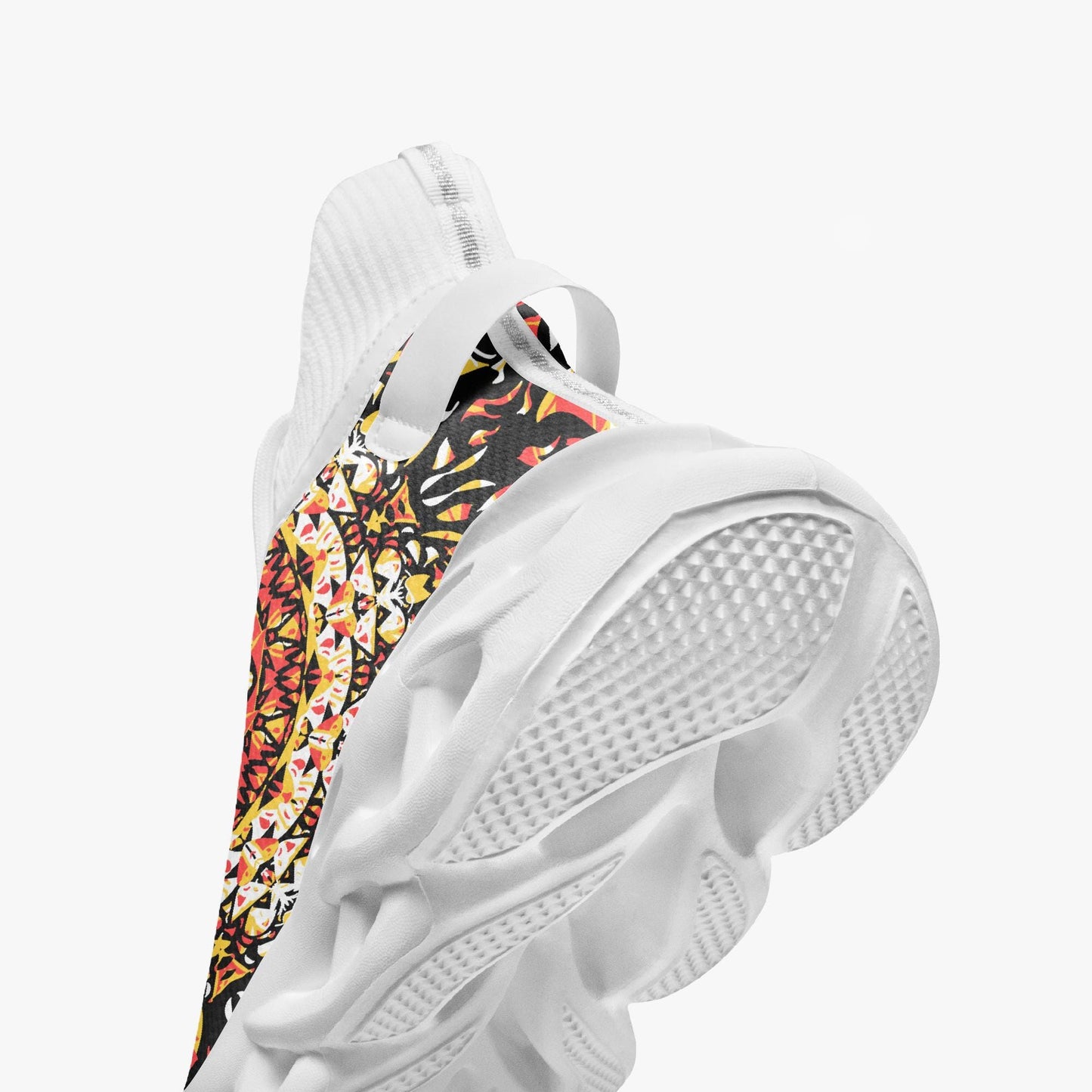Grace Blossom High-top Bounce Mesh Knit Sneakers