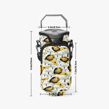 Chill Lion Tumbler Sleeve with Phone Holder