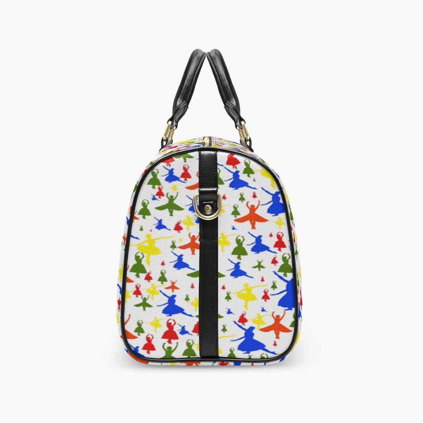 Colorful Ballerina Travel Duffle Bag