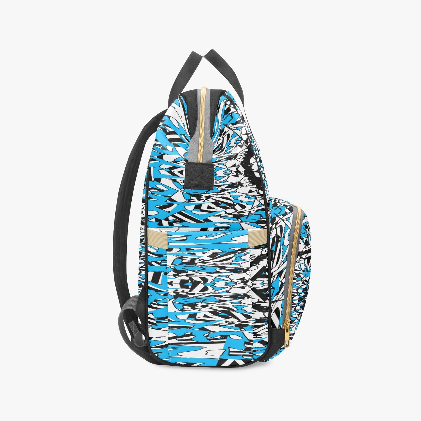 Flower Bloom In Blue Baby Momaz Diaper Backpack