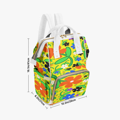 Colorful Flowers Baby Momaz Diaper Backpack