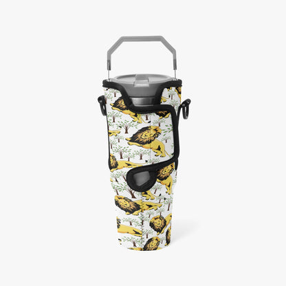 Chill Lion Tumbler Sleeve with Phone Holder