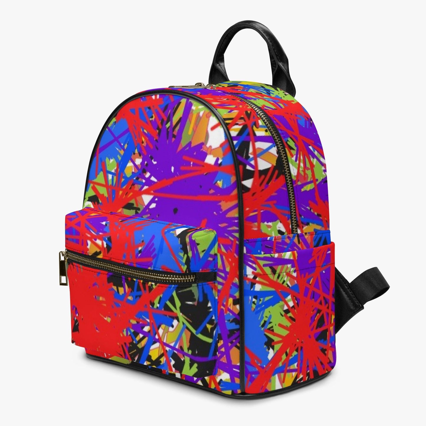 Splash Out Over Printed PU Backpack