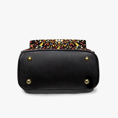 Grace Blossom All Over Printed PU Backpack