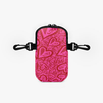 Hearts Of Love Tumbler Sleeve with Phone Holder