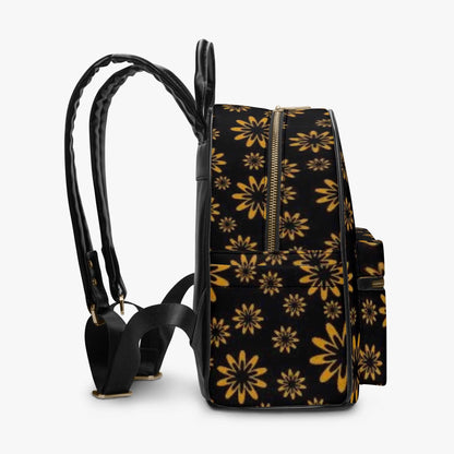 Flower Boomtelyah All Over Printed PU Backpack