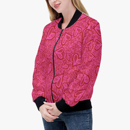 Hearts Of Love Women's Bomber Jacket