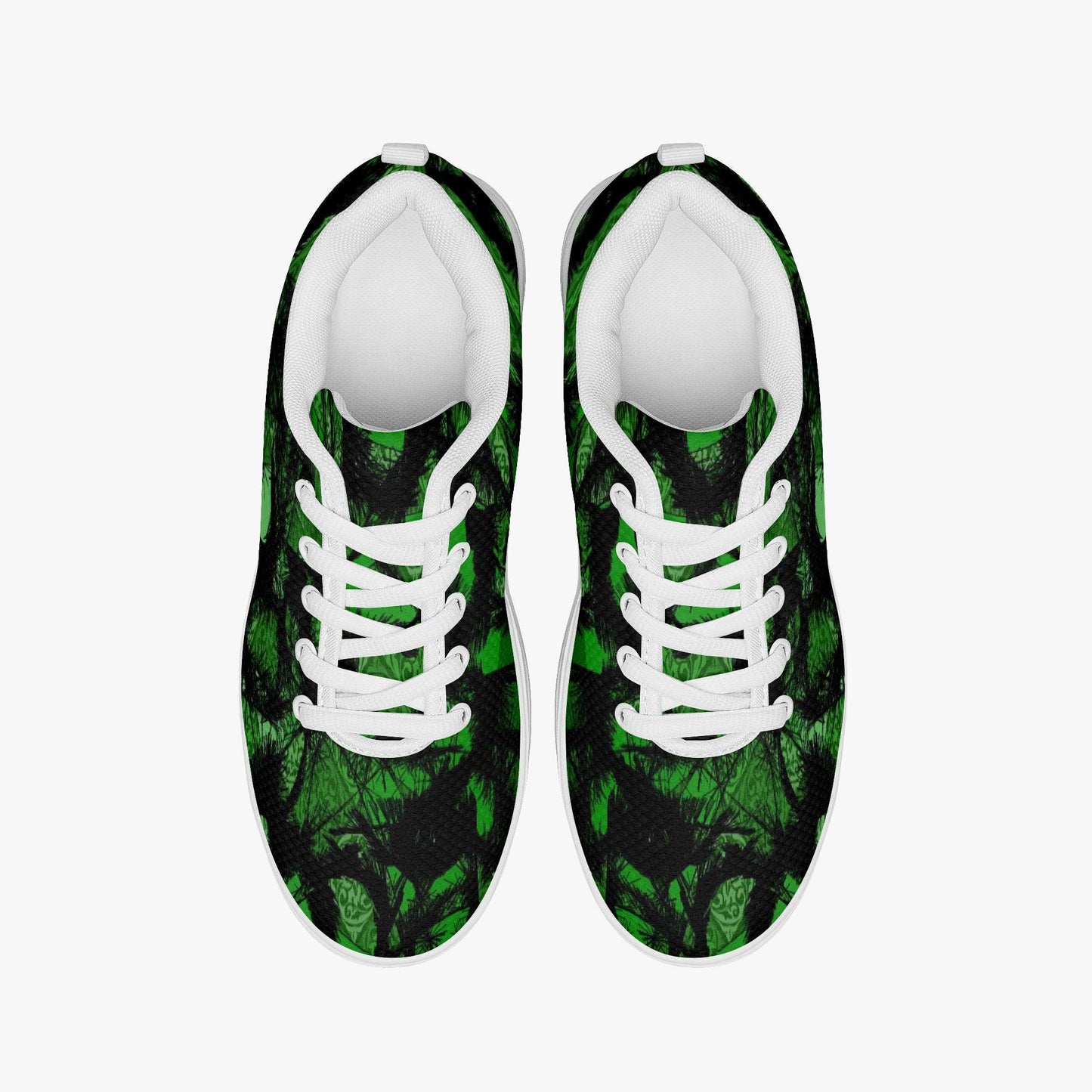 Green Fur Like Casual Women’s Mesh Rocking Shoes