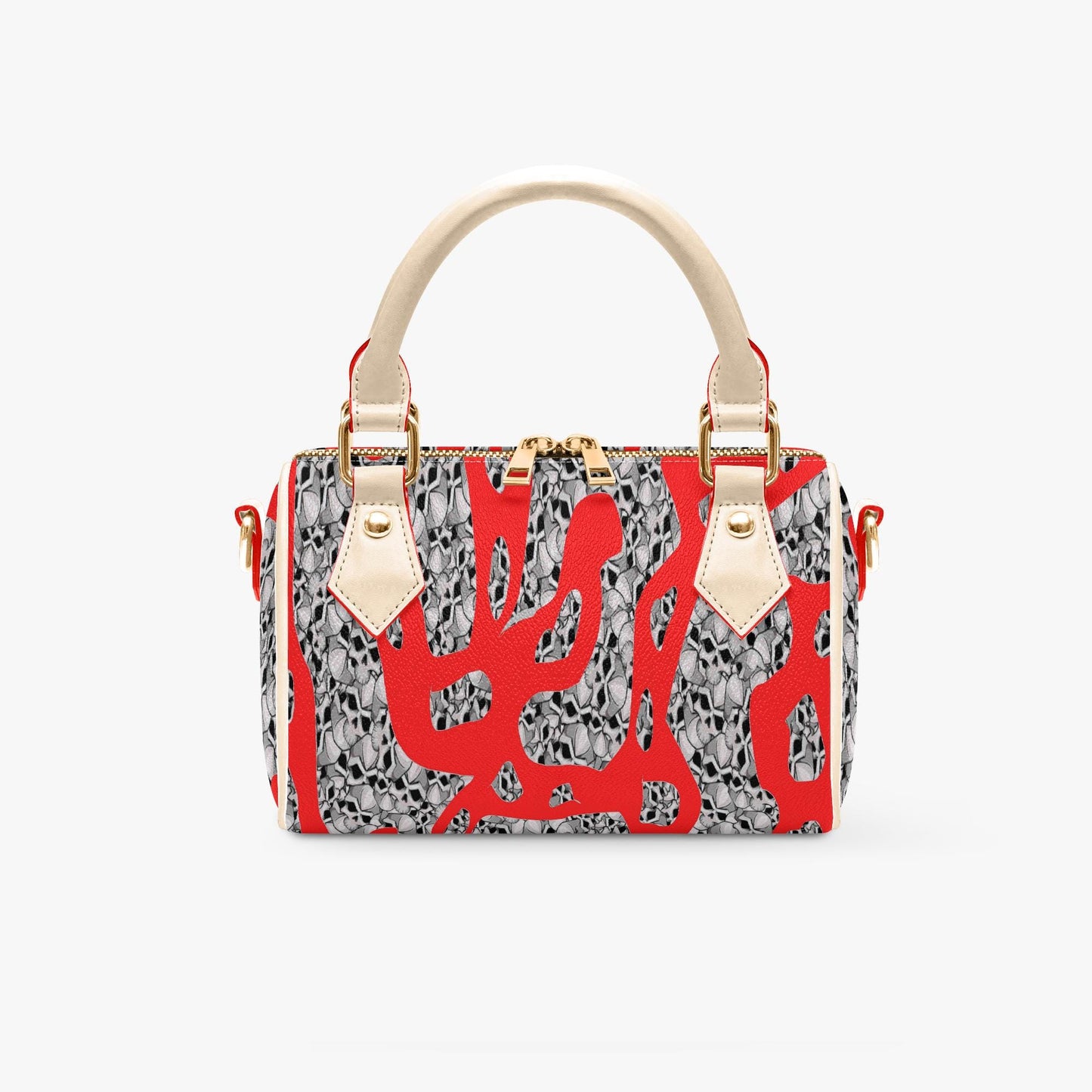 Skulls In Red Chic Crossbody Bags
