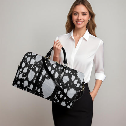 Grey Splash Travel Duffle Bag