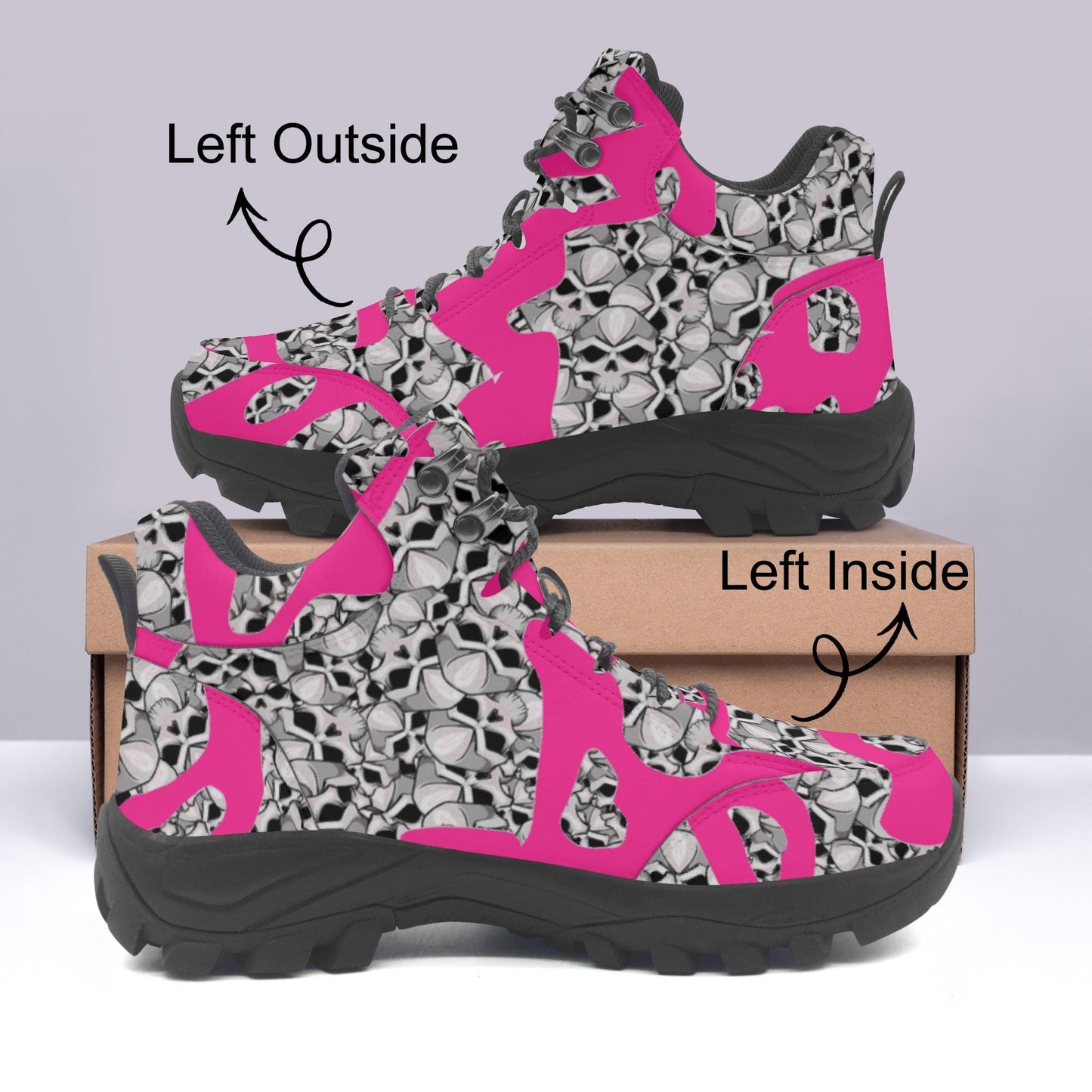 Skulls In Pink Unisex Classic Boots