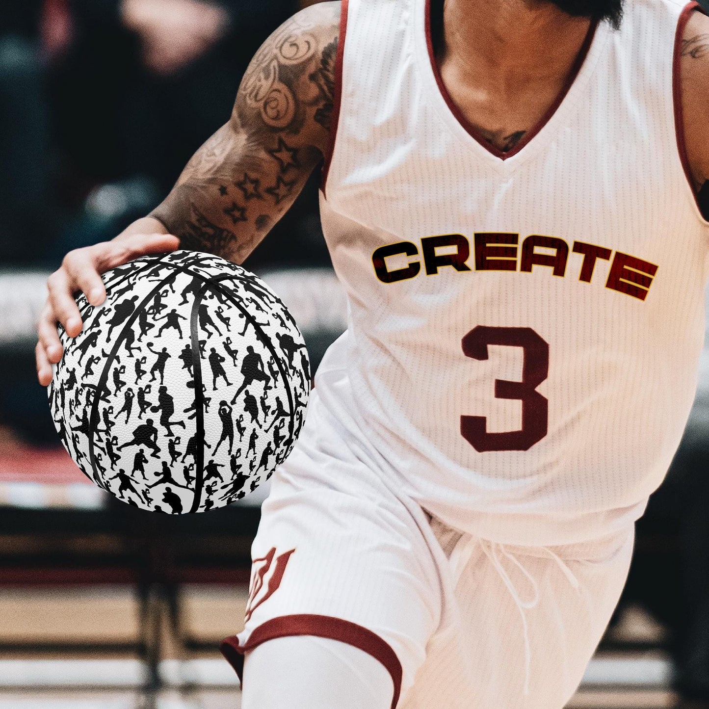 B-Ball Moves Basketball - Eight Panel Printed