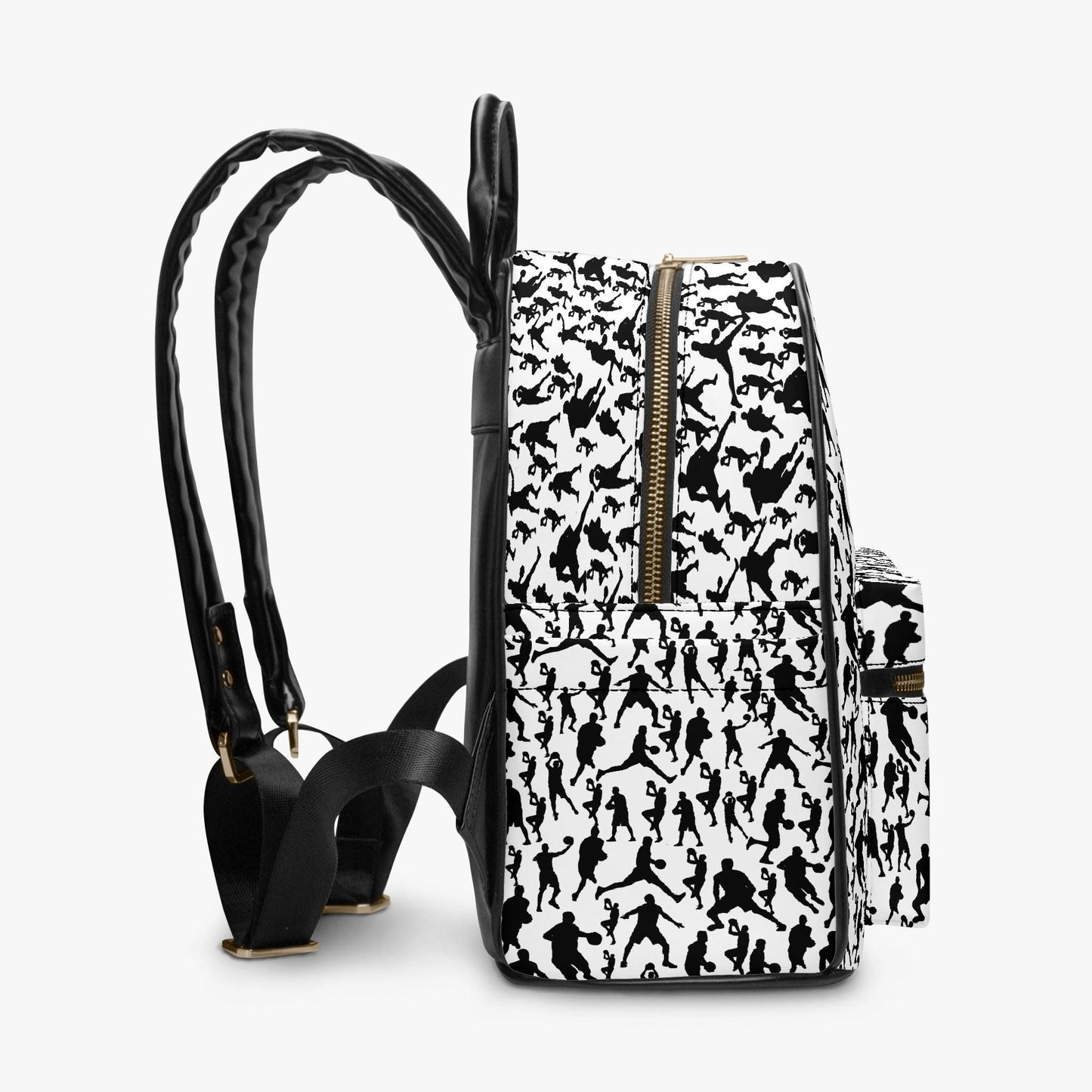 B-Ball Moves All Over Printed PU Backpack