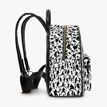 B-Ball Moves All Over Printed PU Backpack