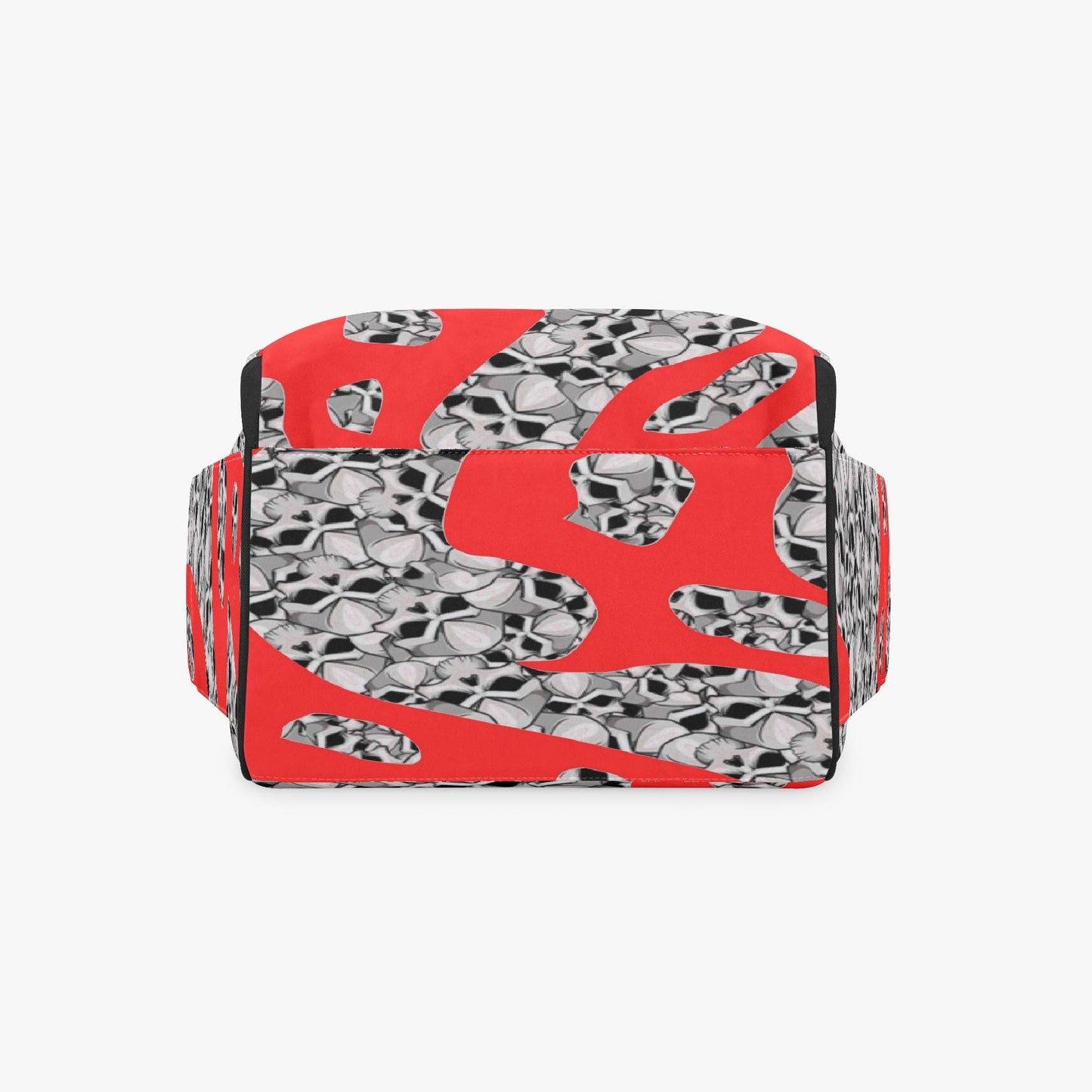 Skulls In Red Baby Momaz Diaper Backpack