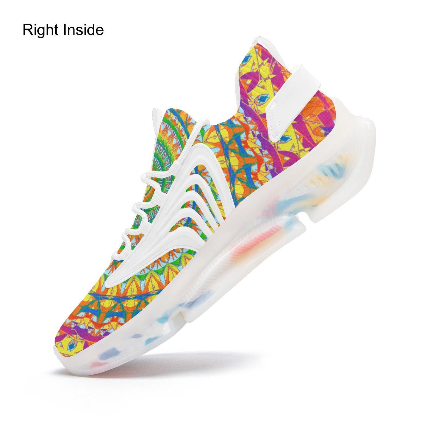 Heavenly Stylish Wings Style Bounce Mesh Knit Sneakers
