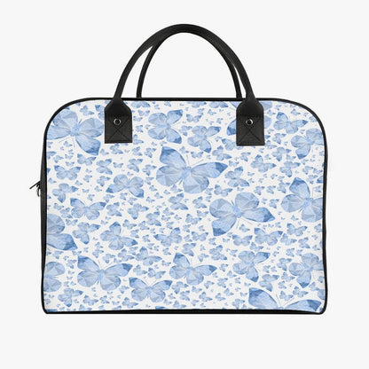 Blue Butterflies Large Travel Handbag