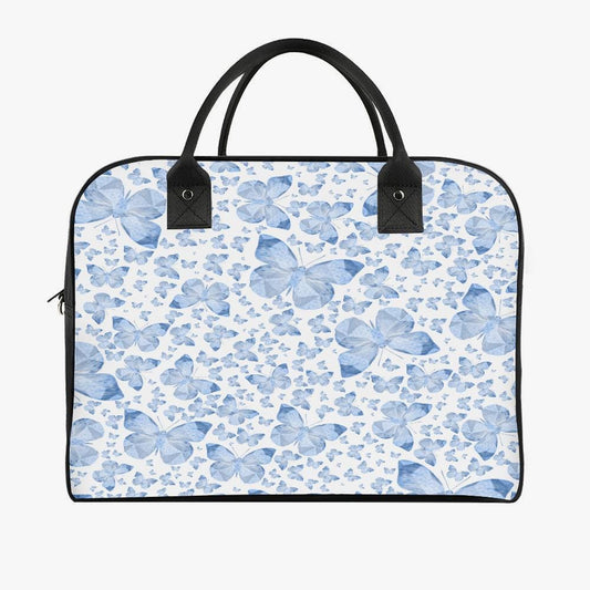 Blue Butterflies Large Travel Handbag