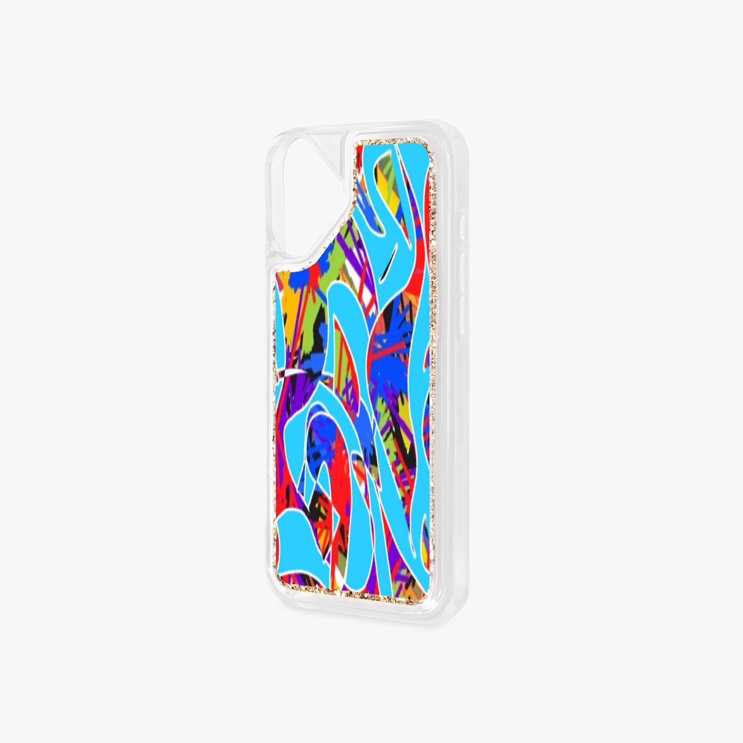 Blue FLOAT Abstract iPhone 16 Series Liquid Clear Cases