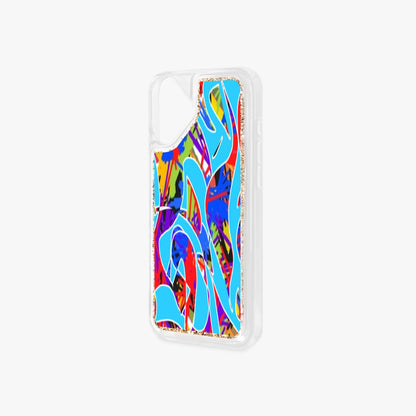 Blue FLOAT Abstract iPhone 16 Series Liquid Clear Cases