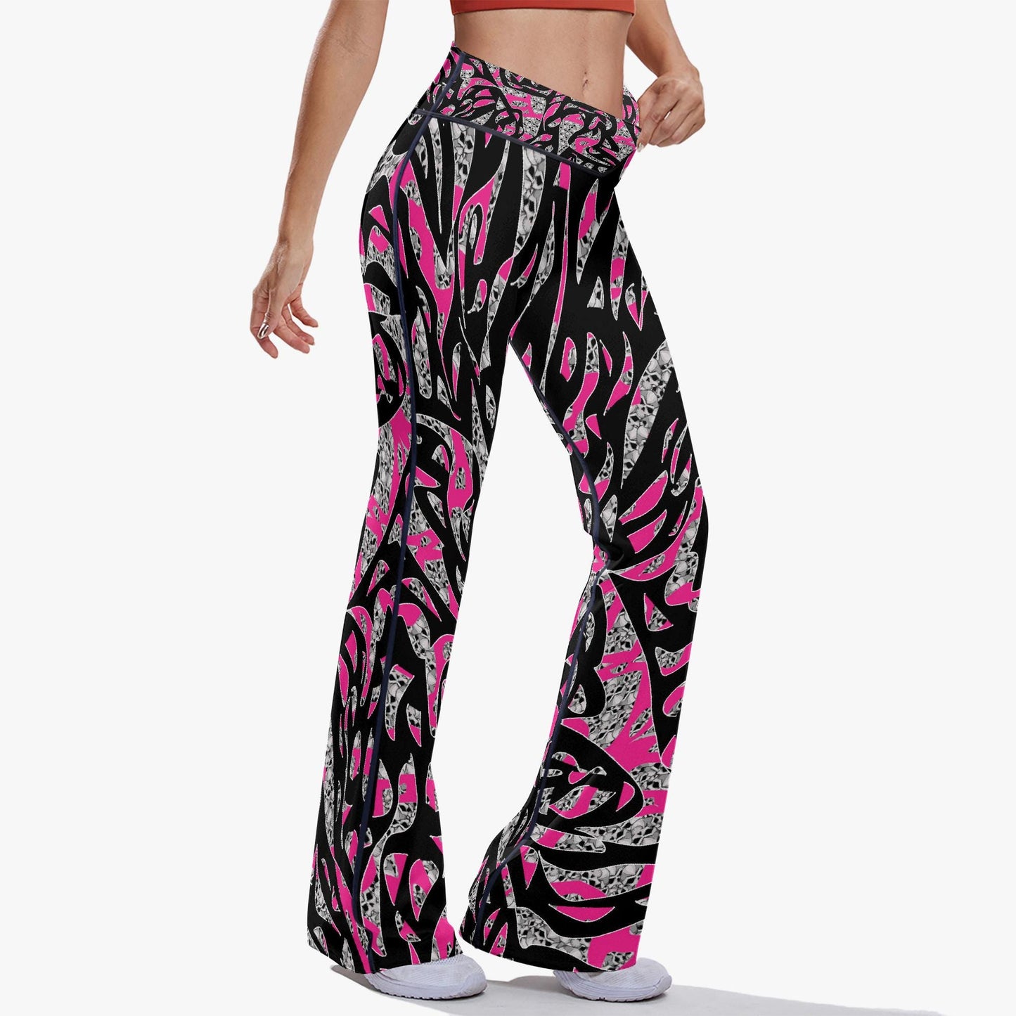 Skullfetti High-rise Bell-bottoms Yoga Pants