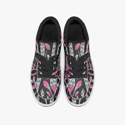 Skullfetti Dunk Stylish Low-Top Leather Sneakers