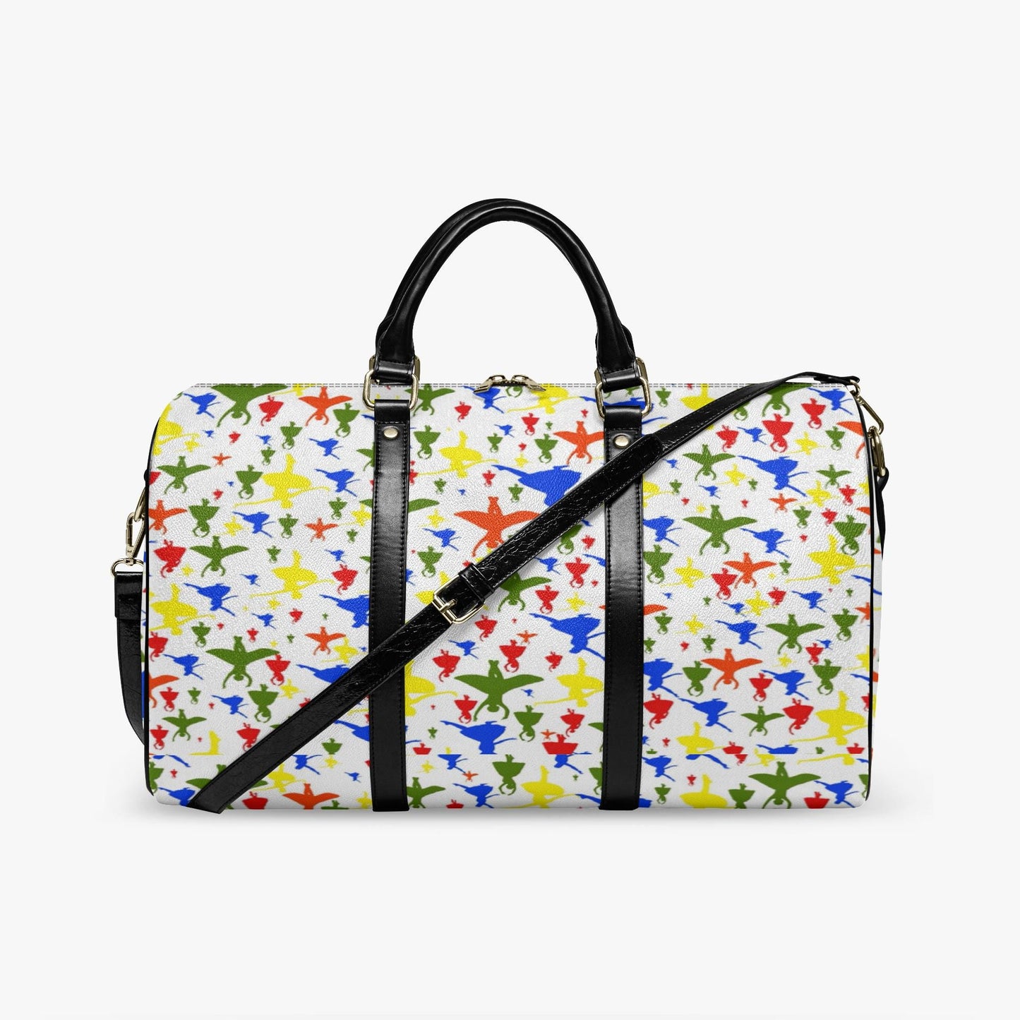Colorful Ballerina Travel Duffle Bag