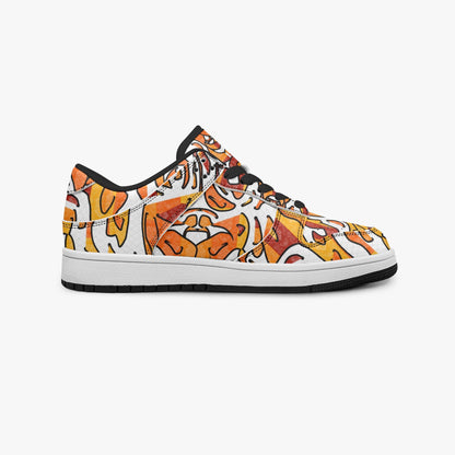 Heavenly Cross Stylish Low-Top Leather Sneakers
