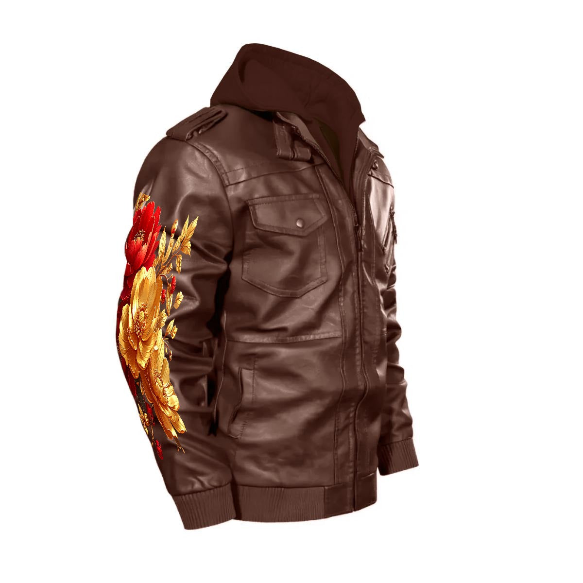 HEAVENLY Zip Leather Jacket |DTF