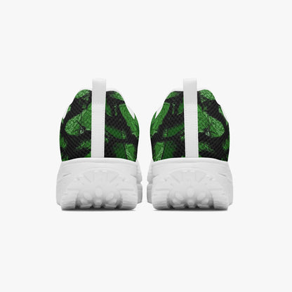 Green Fur Like Casual Women’s Mesh Rocking Shoes