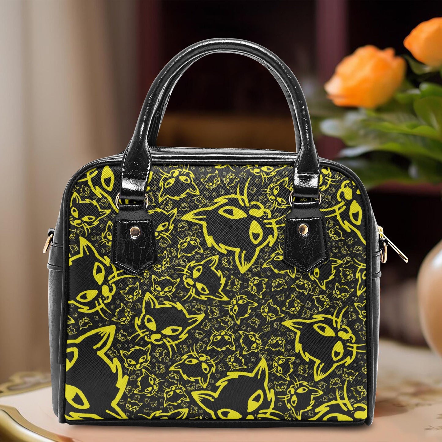 Yellow Mellow Casual Leather Saddle Bag
