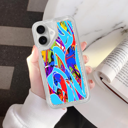 Blue FLOAT Abstract iPhone 16 Series Liquid Clear Cases