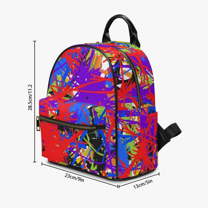 Splash Out Over Printed PU Backpack
