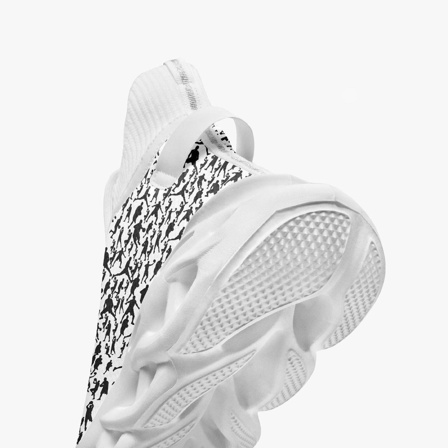 B-Ball Moves High-top Bounce Mesh Knit Sneakers