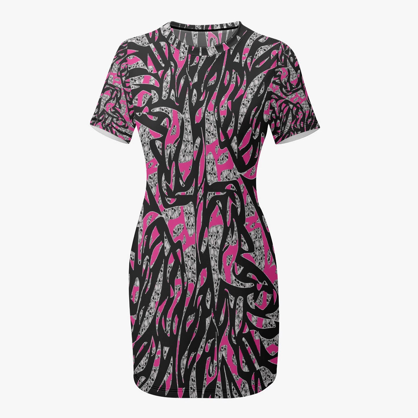 Skullfetti Slim-fit Short-sleeved Dress