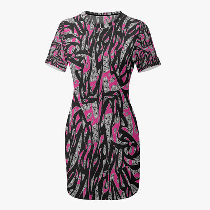 Skullfetti Slim-fit Short-sleeved Dress
